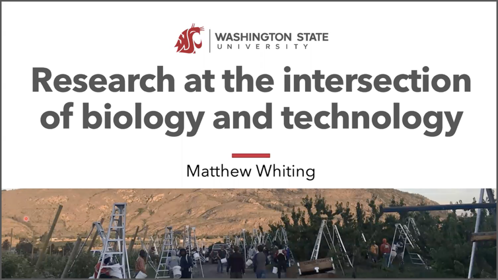 Tree Fruit Research at the Intersection of Biology and Technology